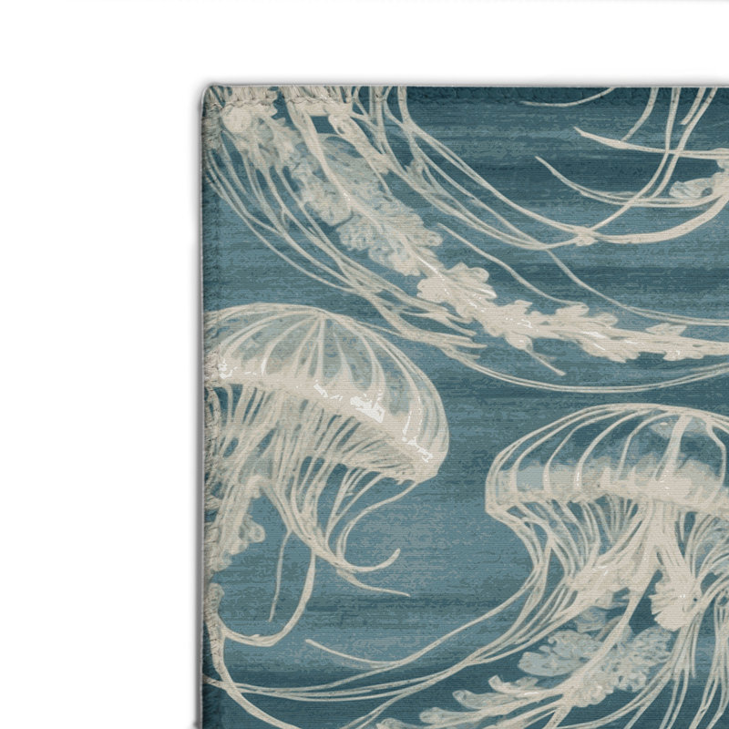 Tapis intérieur et extérieur bleu Nature, Rectangulaire 2 pi x 3 pi
