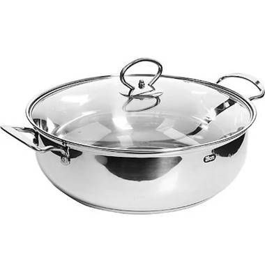 Gibson Home Breton 3 Piece Aluminum Stockpot With Steamer and Lid