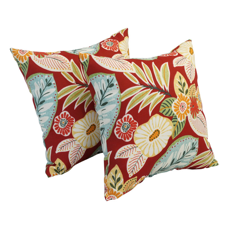 Housse et insert de coussin décoratif floral Ertem, Bord de plage Marlow