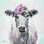 " Pretty In Pink Cow " by Michele Norman