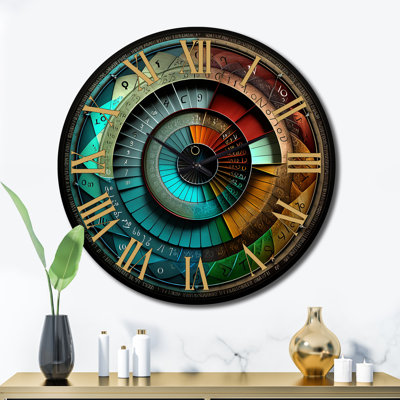 Cosmic Calculations Ancient Cartography II Wall Clock