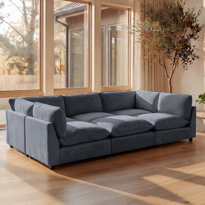 Heffernan 106.77” W Oversized 6-Seater Modular Sofa