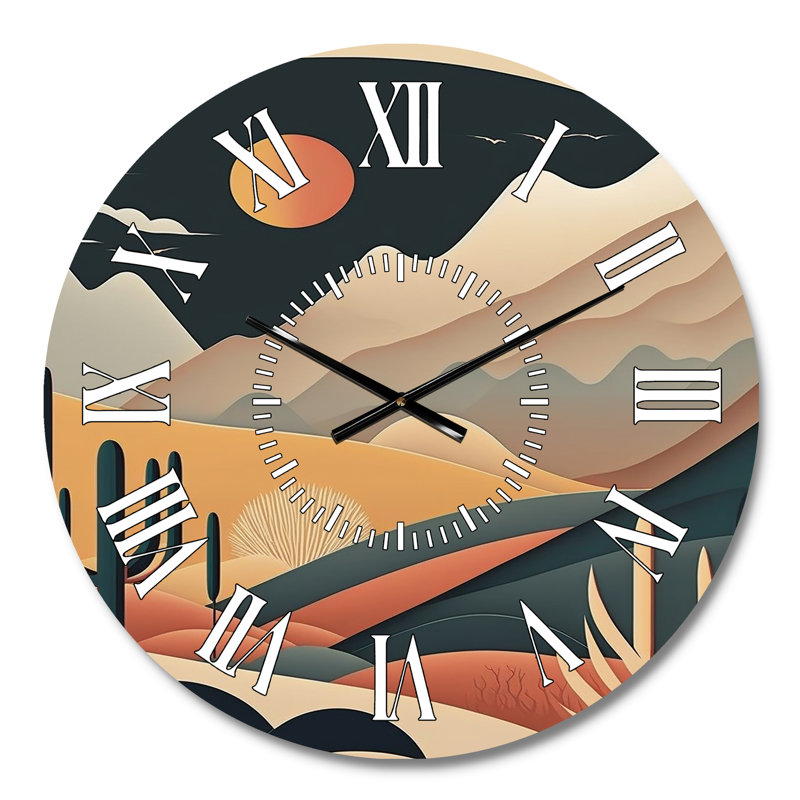 Pleine lune sur l'horloge murale, Médium