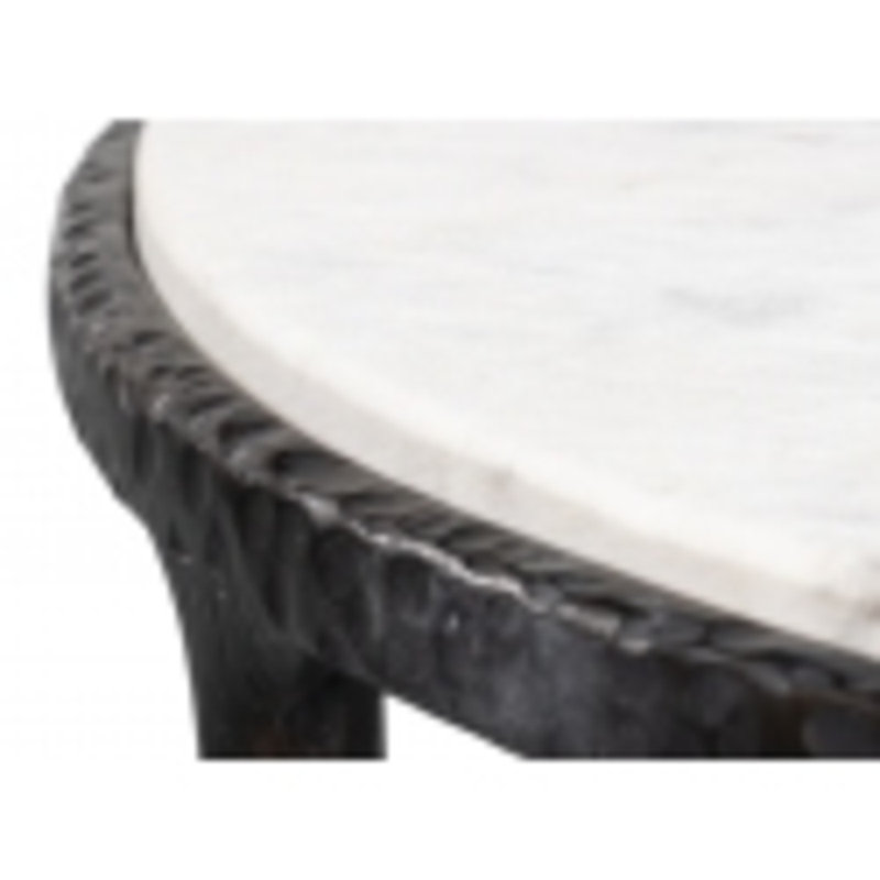 Dakor Marble End Table, 22" H x 24" W x 24" D
