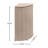 Chloe 15.56-Gallon All-Weather Wicker/Metal Corner Hideaway Outdoor Trash Can-103764611