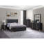 Ensemble de chambre avec grand lit noir 5 pièces