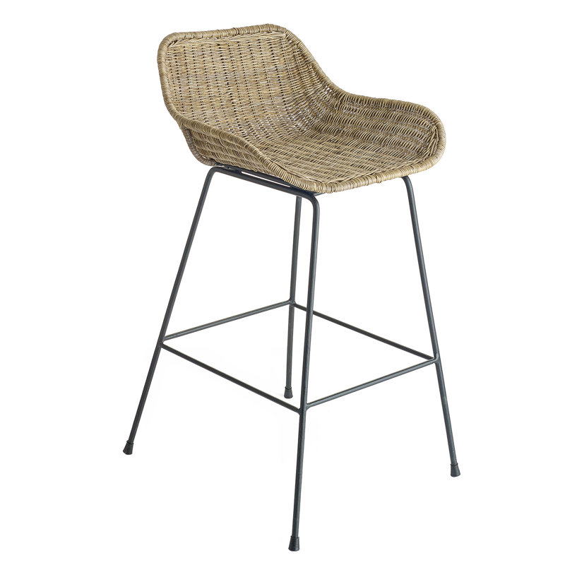 Galen Counter Stool with Metal Frame, Counter Stool (25" Seat Height)