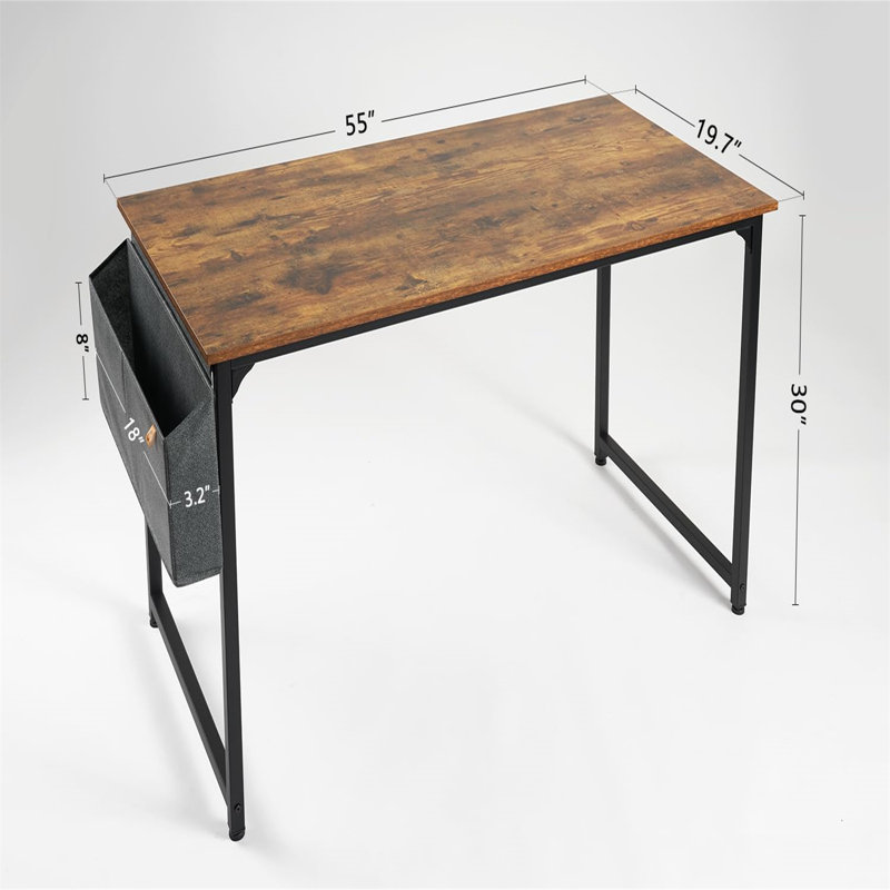 Bureau d'écriture Tonawanda, Brun / noir, H 28,7 po x l 47 po x P 23,58 po