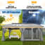 Pavillon de jardin 12 x 20 avec rideaux et filets-103709691