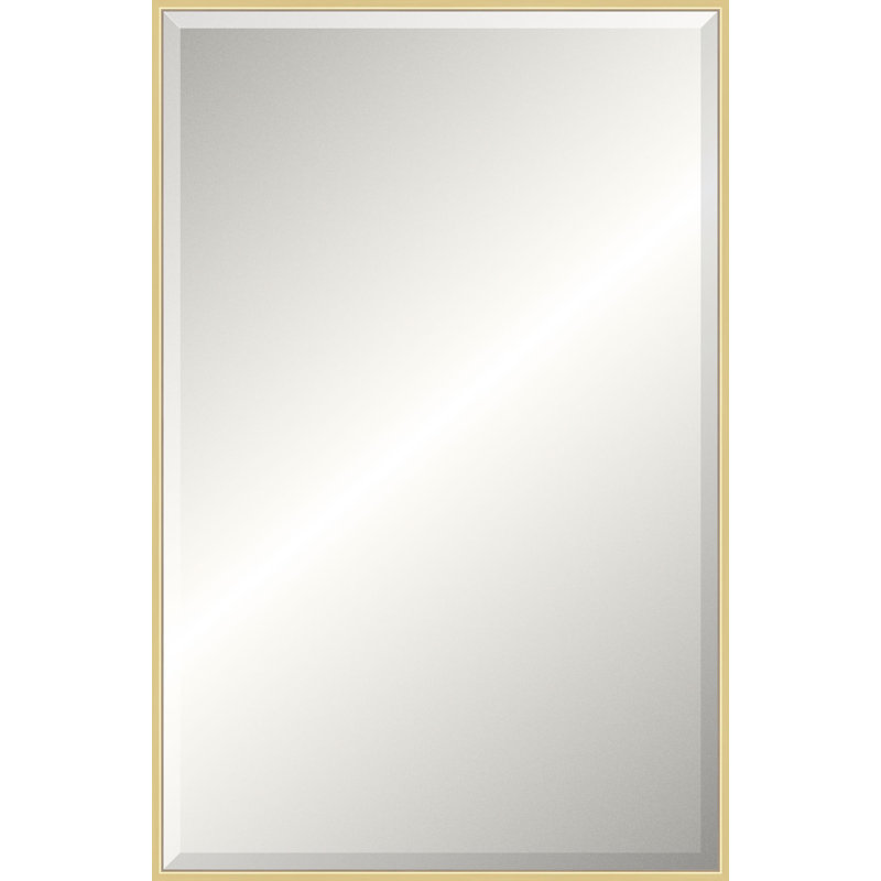Floater 2 Solid Wood Mirror, Gold, Rectangle, 89.25" x 49.25"