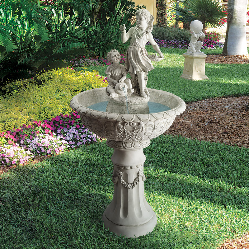 Fontaine sculpturale en résine pour enfants
