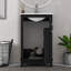 Petit meuble-lavabo moderne de 20 pouces avec lavabo en céramique