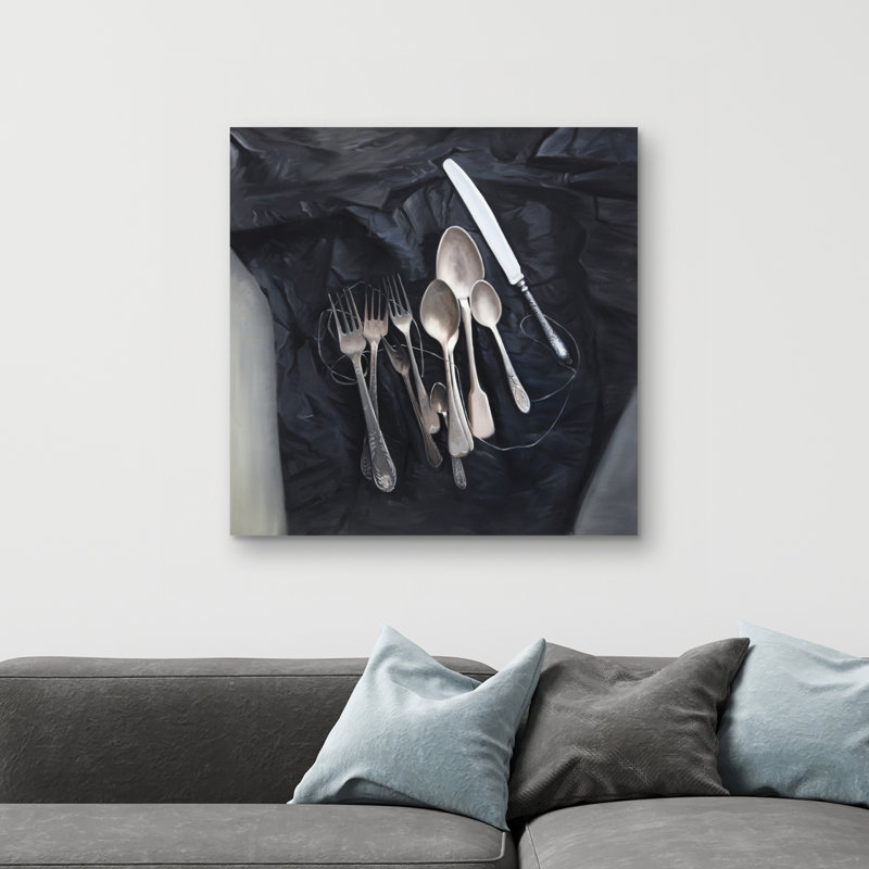 Vintage cutlery - 32"x32" art on canvas