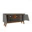 Meuble télé, gris sauge foncé et brun-222884101