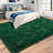 Shag Area Rugs for Living Room, 6x9 ft Soft Fluffy Rugs for Bedroom, Nursery, Kids Room Home Decor, Dark Green-2071475025