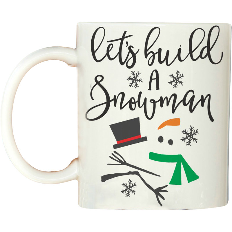 Tasse à café bonhomme de neige de noël
