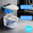 Smart Toilet With Manual Lid, Detachable Spray Nozzle, Heated Seat, Led Display, Night Light, Adjustable Water Pressure, Remote Control, Warm Air Drying, And Multiple Wash Modes For Home, Hotel, And Office