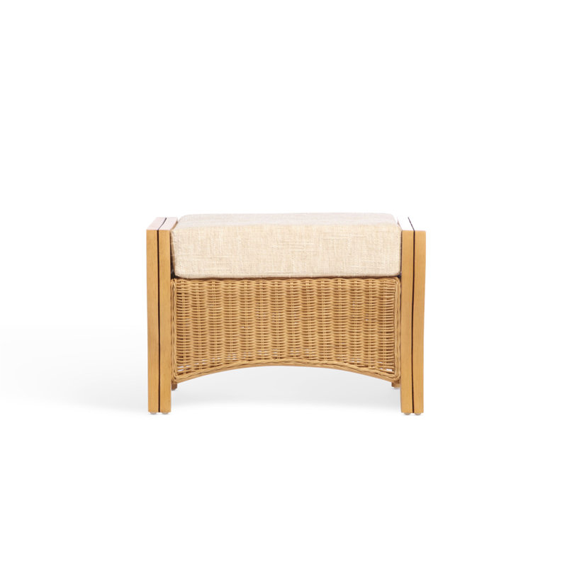 67cm Wide Solid Colour Footstool Ottoman