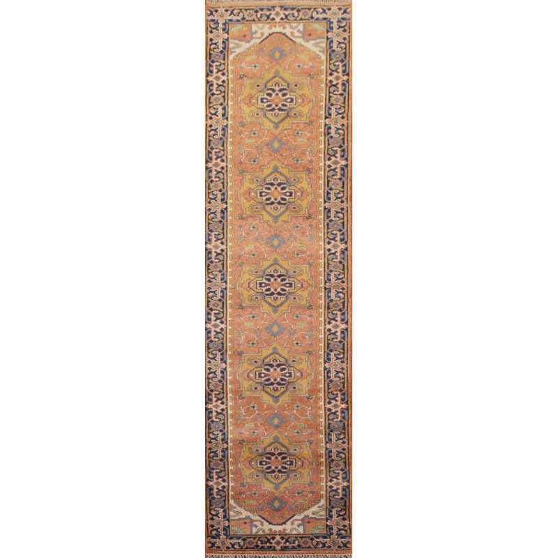 Tapis de couloir géométrique traditionnel 3 x 12