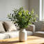 Ensemble de branches d'olivier et de tiges d'eucalyptus artificielles, tiges de verdure artificielle, 4 branches d'olivier et 12 tiges d'eucalyptus pour vase, décoration champêtre, maison, mariage