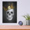 «Royal Skull» par Nicklas Gustafsson, art mural en métal