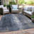 Machine Washable Indoor/Outdoor Xhevrie Navy Rug-1619527916