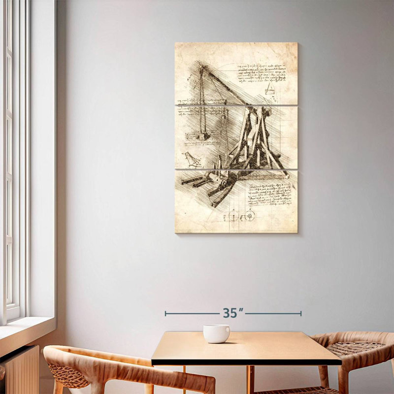 Laelle Trebuchet, 57" H x 36" W