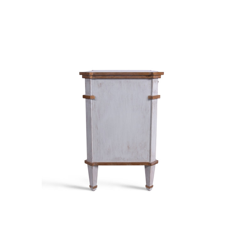 Hendric 3 - Drawer Solid Wood Nightstand