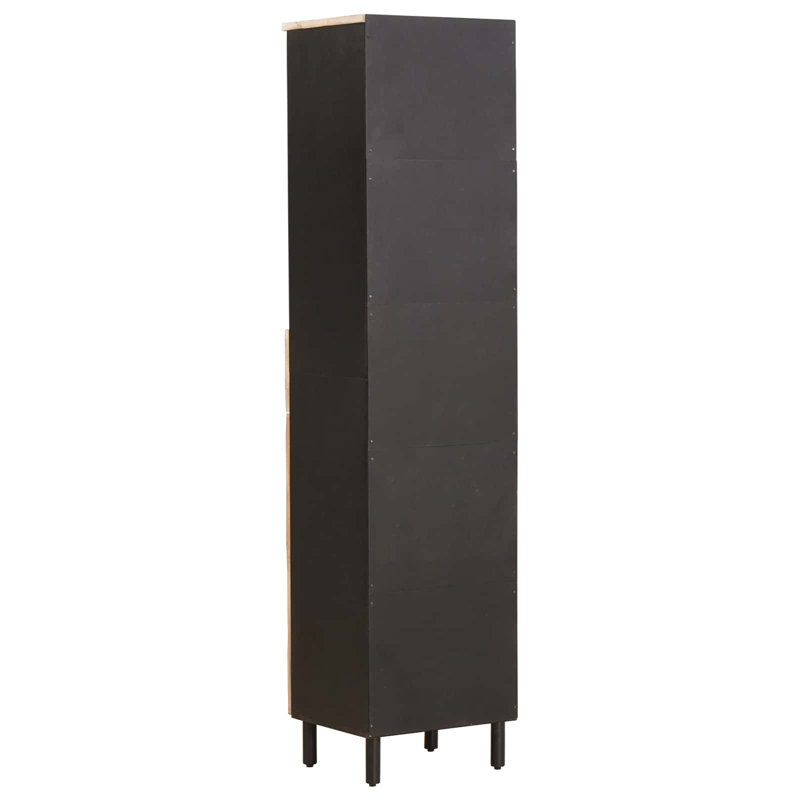 Solid Wood Bathroom Cabinet, Beige