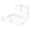 Lit plateforme en bois avec tête de lit tapissier-973198564-973198566