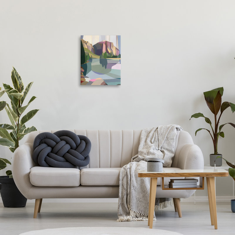 Toile El Capitan & Merced River, design par Melba Browne, H 20 po x l 16 po