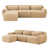 Tissu kaki clair