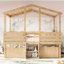 Lits pour enfants peu encombrants avec rangement, chambre d'enfant simple en bois aggloméré en bois aggloméré