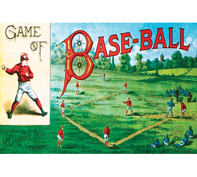 Jeu de base-balle-imprimé de publicités