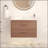 30" reddish brown Wall Mounting Bathroom Vanity, Soft Close 2 Drawer