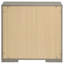 Table de chevet 2 tiroirs gris ultrabrillant-1341122113