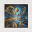  «Palm Beach Abstract 4» par Rey Klimt, art mural en métal, 24 po x 24 po-421400179