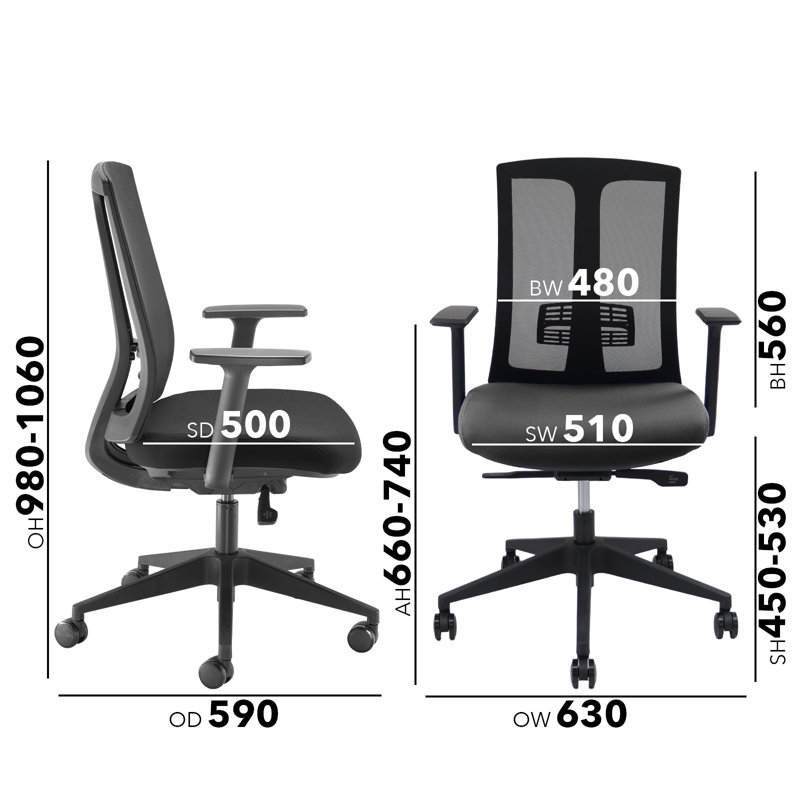 Mesh Back Operator Chair