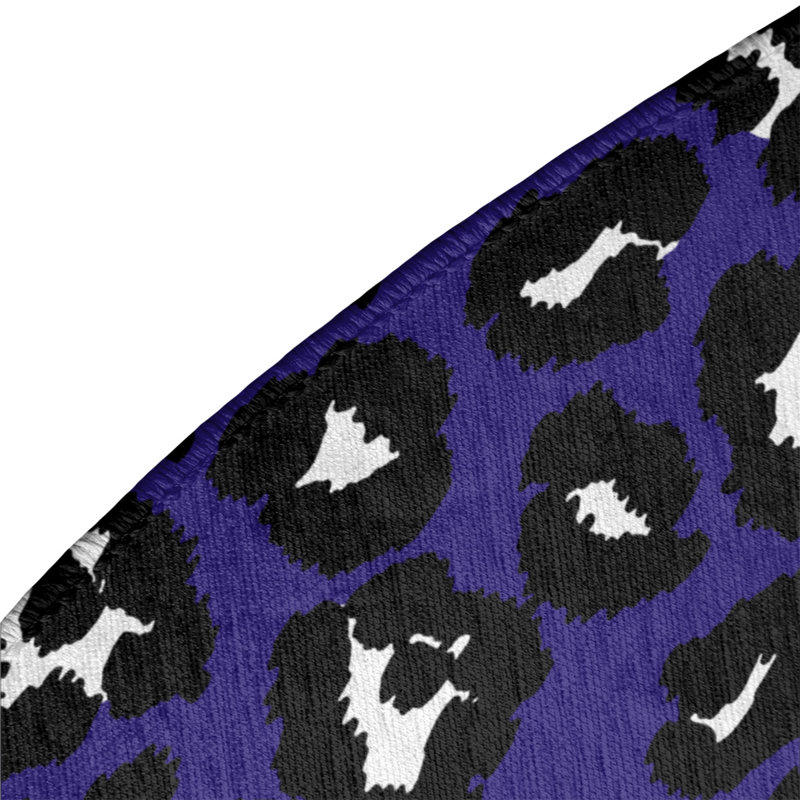 Animal Print Indoor Rug, Round 5'