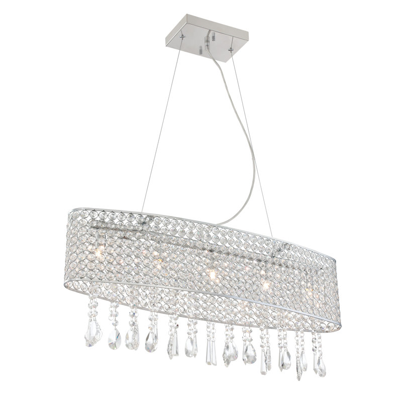 Shamberg 5 - Light Chrome Kitchen Island Pendant