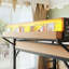 Grand lit mezzanine avec glissoire, tablettes de rangement et garde-robe intégrée, structure en métal avec ports USB et lumières DEL, fabrication solide et sécuritaire, naturel-639545685