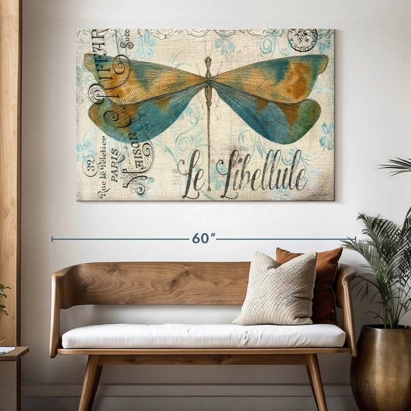 Brampt Lovely Dragonfly, 34" H x 51" W