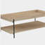 Table basse en bois d'ingénierie brun clair Miller