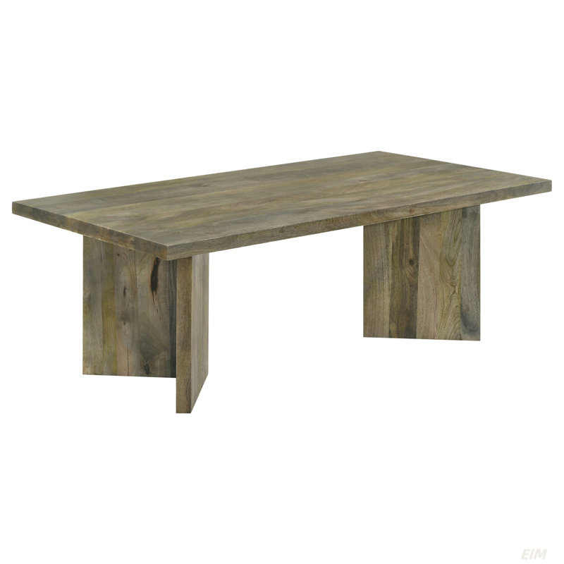 High-Quality Mango Brown Rectangular Solid Wood Coffee Table