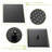Shower System With Tub Spout - 12 Inch Ceiling Mount Oil Rubber Bronze 3 Function Rainfall & Handheld -Balanced Valve Simple Installation Hygiene 12" Waterfall Balanced Cleanup Process-121169625