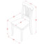 6 Piece Dining Table Set Contains a Rectangle Dining Room Table with Butterfly Leaf and 4 Wooden Seat Chairs with a Bench, Buttermilk & Cherry