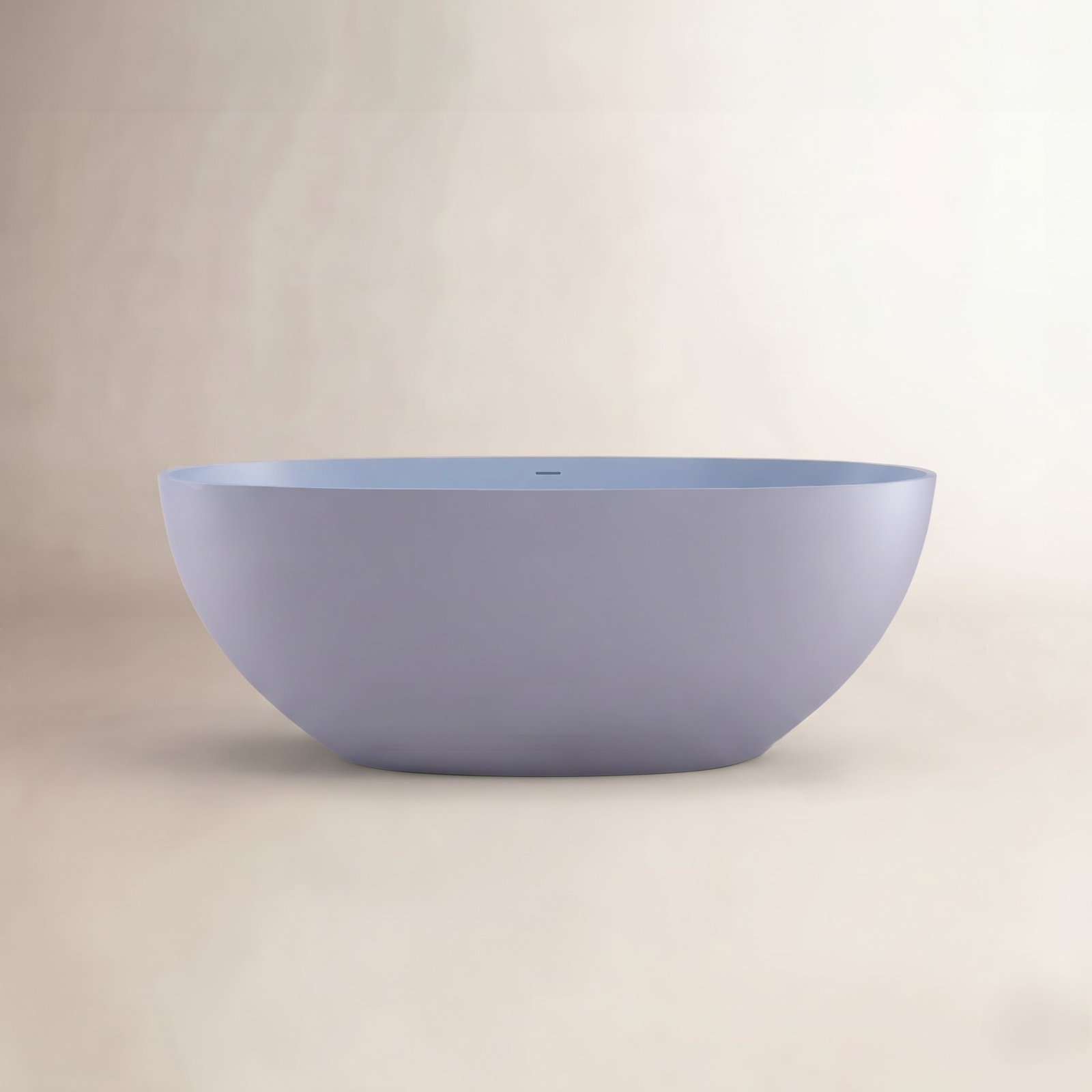 Forma 61" Solid Surface Soaking Bathtub, Blue