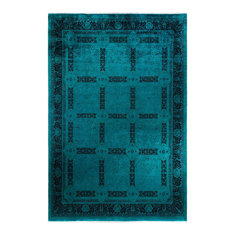 Tapis unique en laine 10 pi 2 po x 14 pi 7 po Lyrica