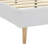  King Size Platform Bed Frame With Upholstered Teddy Velvet Headboard, Sturdy Wood Slats Support & Center Leg, Requires A Mattress To Be Used.-1340836934-1340836930