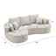 Bridger 106" W 2-Piece Curved Compression Sectional-500192153